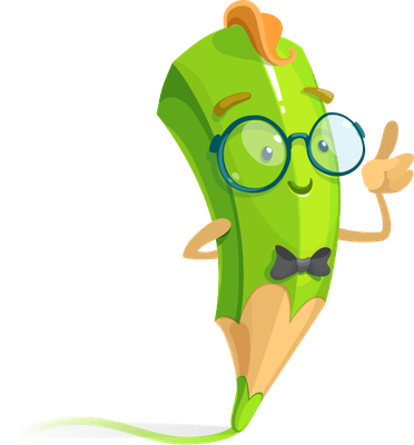 crayon - fourniture scolaire - éducation - smiley émoticône émoji cartoon clipart illustration - artémotic