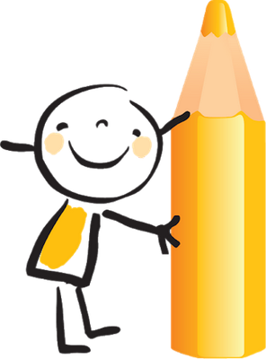 crayon - fourniture scolaire - éducation - smiley émoticône émoji cartoon clipart illustration - artémotic