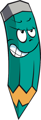 crayon - fourniture scolaire - éducation - smiley émoticône émoji cartoon clipart illustration - artémotic