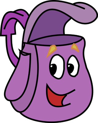 cartable - fourniture scolaire - éducation - smiley émoticône émoji cartoon clipart illustration - artémotic