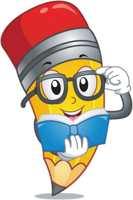 crayon - fourniture scolaire - éducation - smiley émoticône émoji cartoon clipart illustration - artémotic