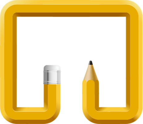 crayon - fourniture scolaire - éducation - smiley émoticône émoji cartoon clipart illustration - artémotic