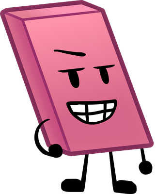 gomme - fourniture scolaire - éducation - smiley émoticône émoji cartoon clipart illustration - artémotic