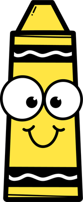 crayon - fourniture scolaire - éducation - smiley émoticône émoji cartoon clipart illustration - artémotic