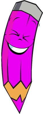 crayon - fourniture scolaire - éducation - smiley émoticône émoji cartoon clipart illustration - artémotic