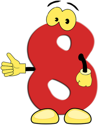 chiffre - alphabet - éducation - smiley émoticône émoji cartoon clipart illustration - artémotic