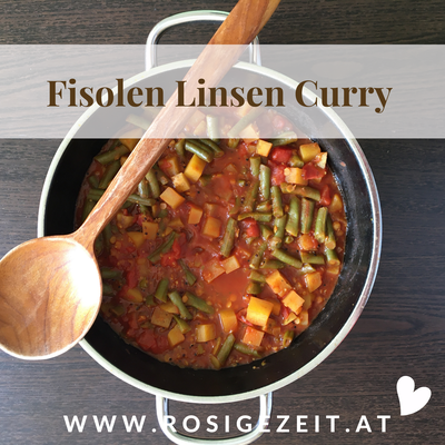 Fisolen Linsen Curry