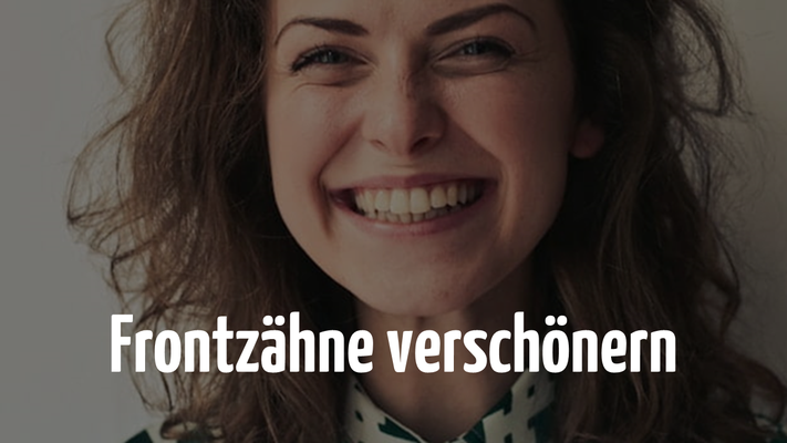 Frontzähne verschönern mit Kunstoff