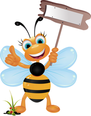abeille - insecte - animaux - smiley émoticône émoji cartoon clipart illustration - artémotic
