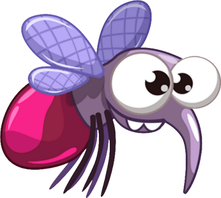 moustique - insecte - animaux - smiley émoticône émoji cartoon clipart illustration - artémotic