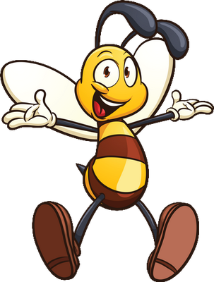 abeille - insecte - animaux - smiley émoticône émoji cartoon clipart illustration - artémotic