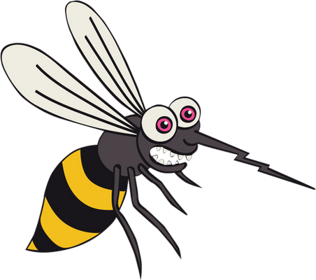moustique - insecte - animaux - smiley émoticône émoji cartoon clipart illustration - artémotic