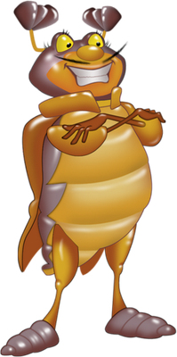 cafard - insecte - animaux - smiley émoticône émoji cartoon clipart illustration - artémotic