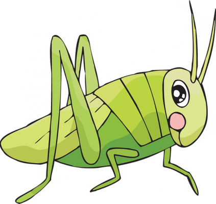 sauterelle - insecte - animaux - smiley émoticône émoji cartoon clipart illustration - artémotic