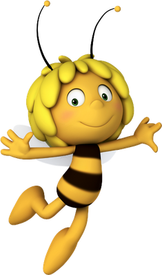 Maya [Maya l'Abeille] - insecte - animaux - smiley émoticône émoji cartoon clipart illustration - artémotic