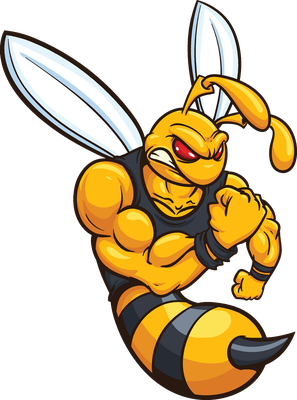 guêpe - insecte - animaux - smiley émoticône émoji cartoon clipart illustration - artémotic