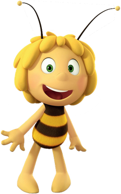 Maya [Maya l'Abeille] - insecte - animaux - smiley émoticône émoji cartoon clipart illustration - artémotic