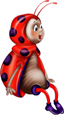 coccinelle - insecte - animaux - smiley émoticône émoji cartoon clipart illustration - artémotic
