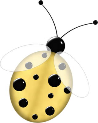 coccinelle - insecte - animaux - smiley émoticône émoji cartoon clipart illustration - artémotic