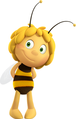 Maya [Maya l'Abeille] - insecte - animaux - smiley émoticône émoji cartoon clipart illustration - artémotic