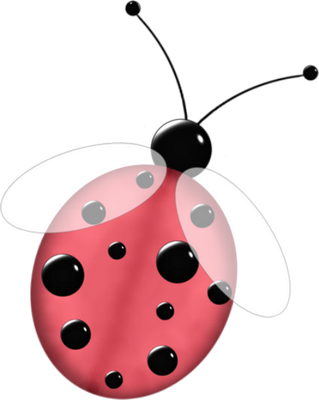 coccinelle - insecte - animaux - smiley émoticône émoji cartoon clipart illustration - artémotic