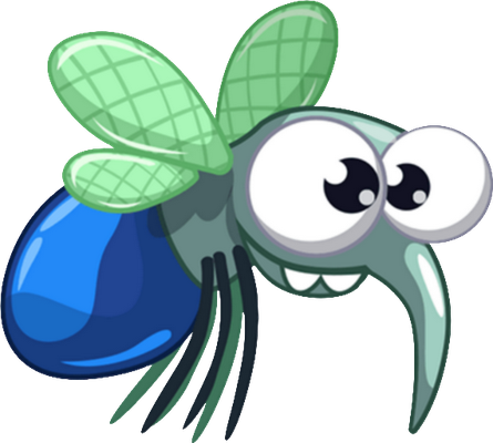 moustique - insecte - animaux - smiley émoticône émoji cartoon clipart illustration - artémotic