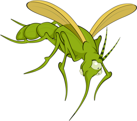 moustique - insecte - animaux - smiley émoticône émoji cartoon clipart illustration - artémotic