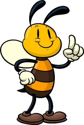 abeille - insecte - animaux - smiley émoticône émoji cartoon clipart illustration - artémotic