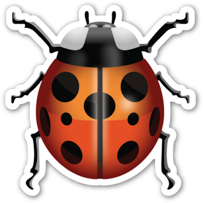 coccinelle - insecte - animaux - smiley émoticône émoji cartoon clipart illustration - artémotic