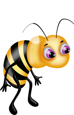 guêpe - insecte - animaux - smiley émoticône émoji cartoon clipart illustration - artémotic