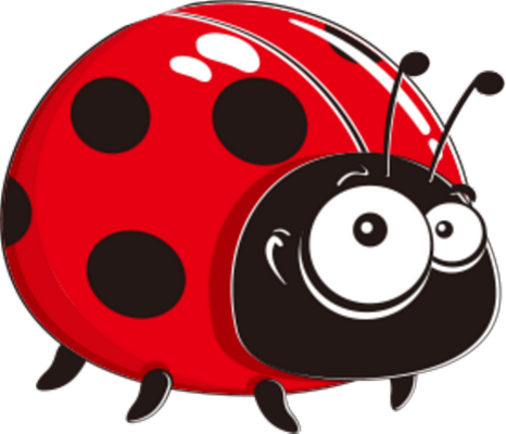 coccinelle - insecte - animaux - smiley émoticône émoji cartoon clipart illustration - artémotic