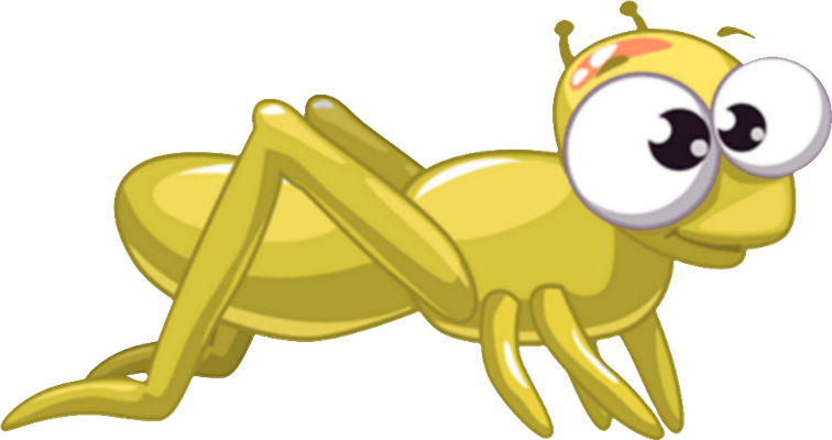 sauterelle - insecte - animaux - smiley émoticône émoji cartoon clipart illustration - artémotic
