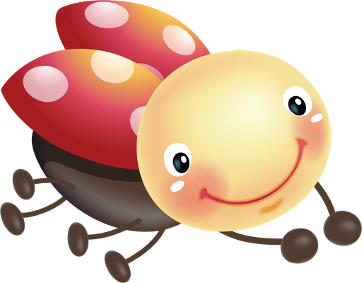 coccinelle - insecte - animaux - smiley émoticône émoji cartoon clipart illustration - artémotic