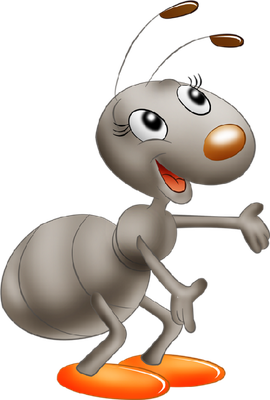 fourmi - insecte - animaux - smiley émoticône émoji cartoon clipart illustration - artémotic