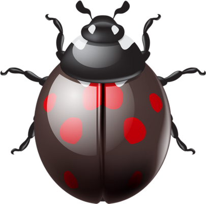 coccinelle - insecte - animaux - smiley émoticône émoji cartoon clipart illustration - artémotic