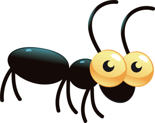fourmi - insecte - animaux - smiley émoticône émoji cartoon clipart illustration - artémotic