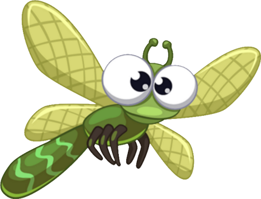 libellule - insecte - animaux - smiley émoticône émoji cartoon clipart illustration - artémotic