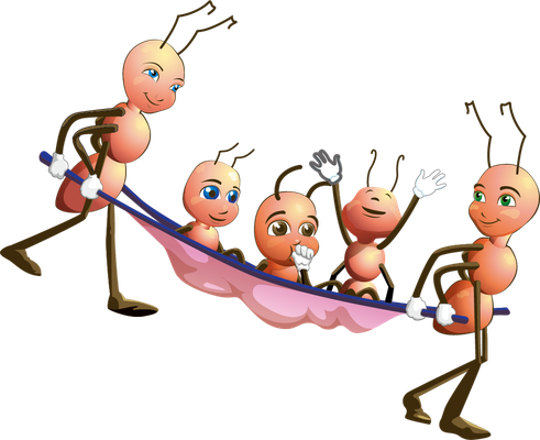 fourmi - insecte - animaux - smiley émoticône émoji cartoon clipart illustration - artémotic