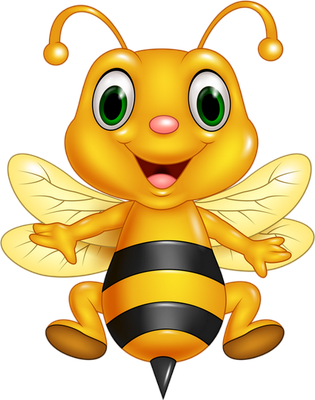 abeille - insecte - animaux - smiley émoticône émoji cartoon clipart illustration - artémotic