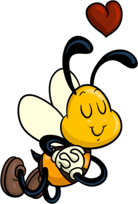 abeille - insecte - animaux - smiley émoticône émoji cartoon clipart illustration - artémotic