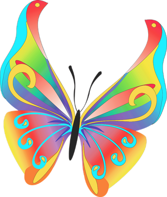 papillon - insecte - animaux - smiley émoticône émoji cartoon clipart illustration - artémotic