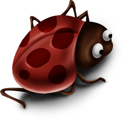 coccinelle - insecte - animaux - smiley émoticône émoji cartoon clipart illustration - artémotic