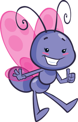 papillon - insecte - animaux - smiley émoticône émoji cartoon clipart illustration - artémotic