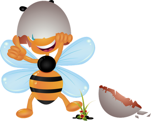 abeille - insecte - animaux - smiley émoticône émoji cartoon clipart illustration - artémotic