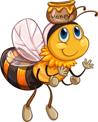 abeille - insecte - animaux - smiley émoticône émoji cartoon clipart illustration - artémotic