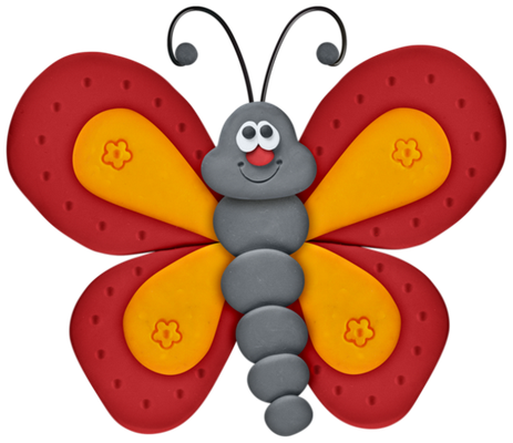 papillon - insecte - animaux - smiley émoticône émoji cartoon clipart illustration - artémotic