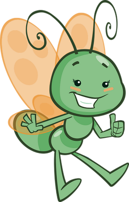 papillon - insecte - animaux - smiley émoticône émoji cartoon clipart illustration - artémotic