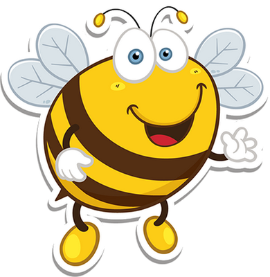 abeille - insecte - animaux - smiley émoticône émoji cartoon clipart illustration - artémotic