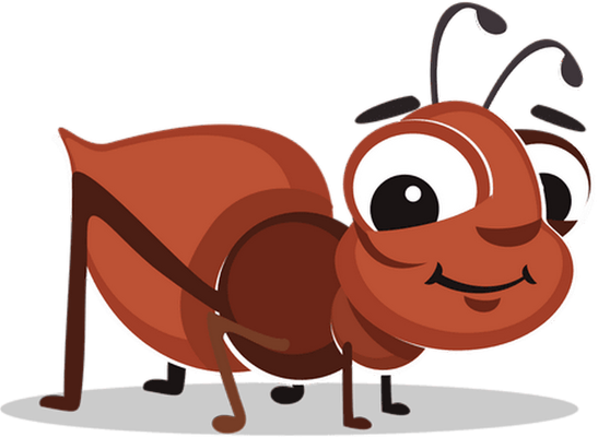 fourmi - insecte - animaux - smiley émoticône émoji cartoon clipart illustration - artémotic