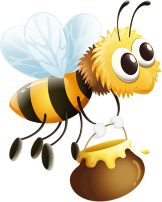 abeille - insecte - animaux - smiley émoticône émoji cartoon clipart illustration - artémotic